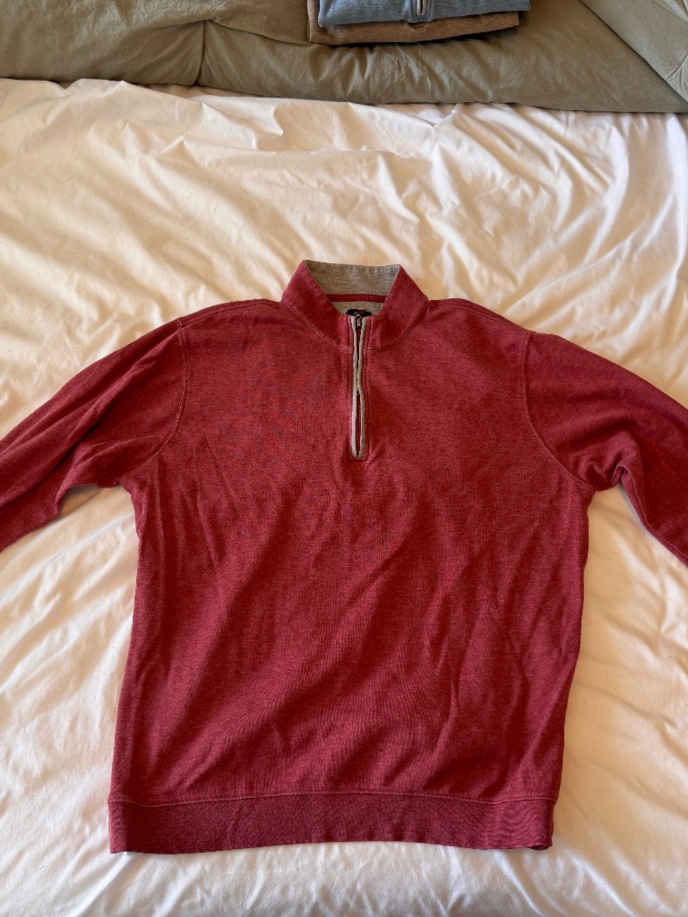 Johnnie-O Quater Zip - Red